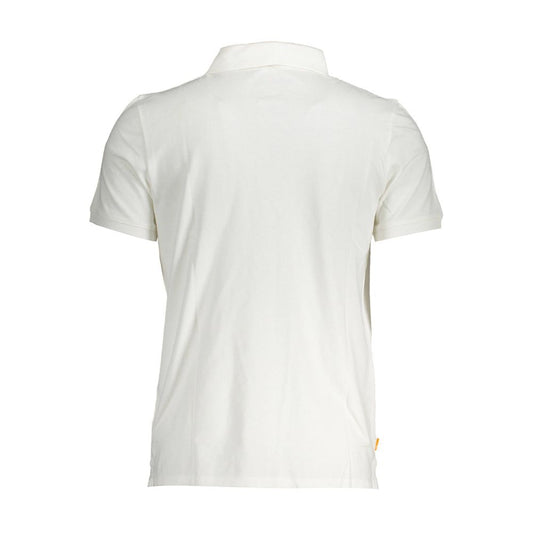 Timberland White Cotton Polo Shirt