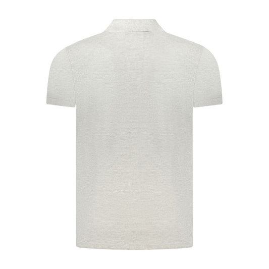 Cavalli Class Gray Cotton Polo Shirt