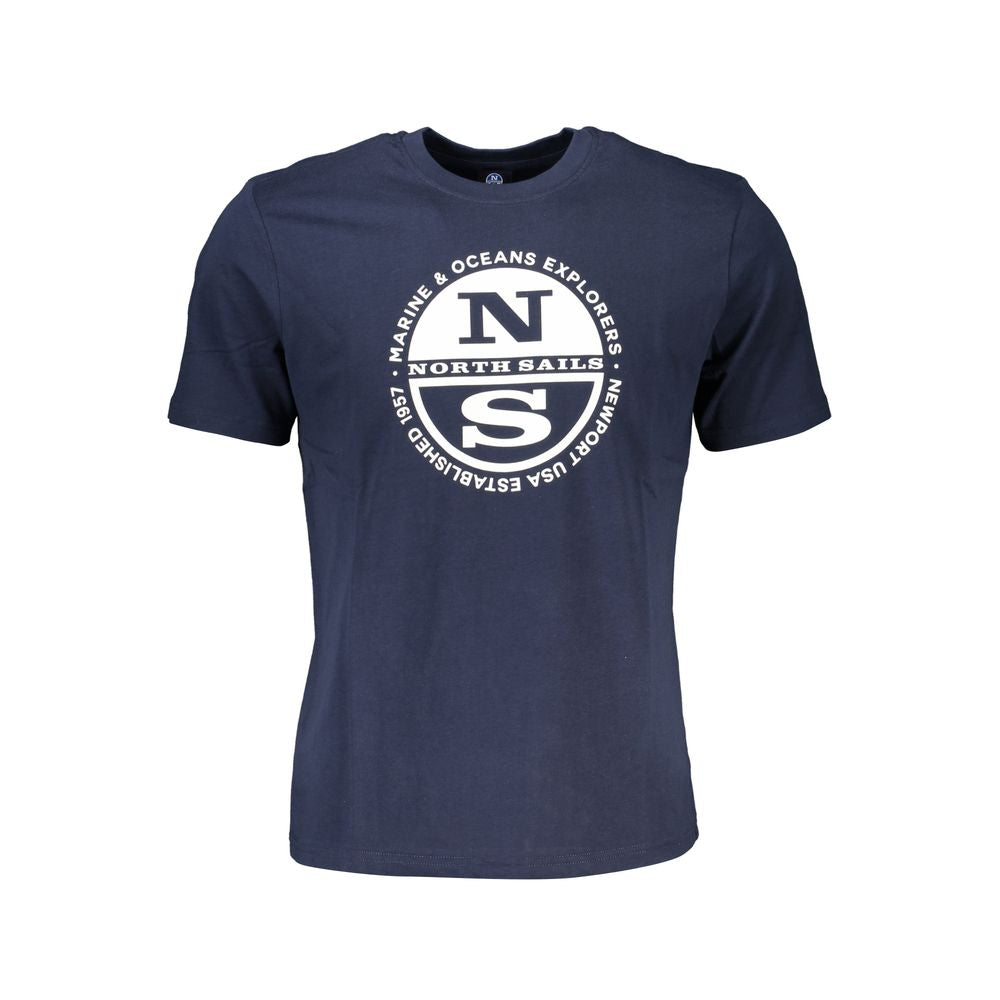 North Sails Blue Cotton T-Shirt Mens T-Shirt