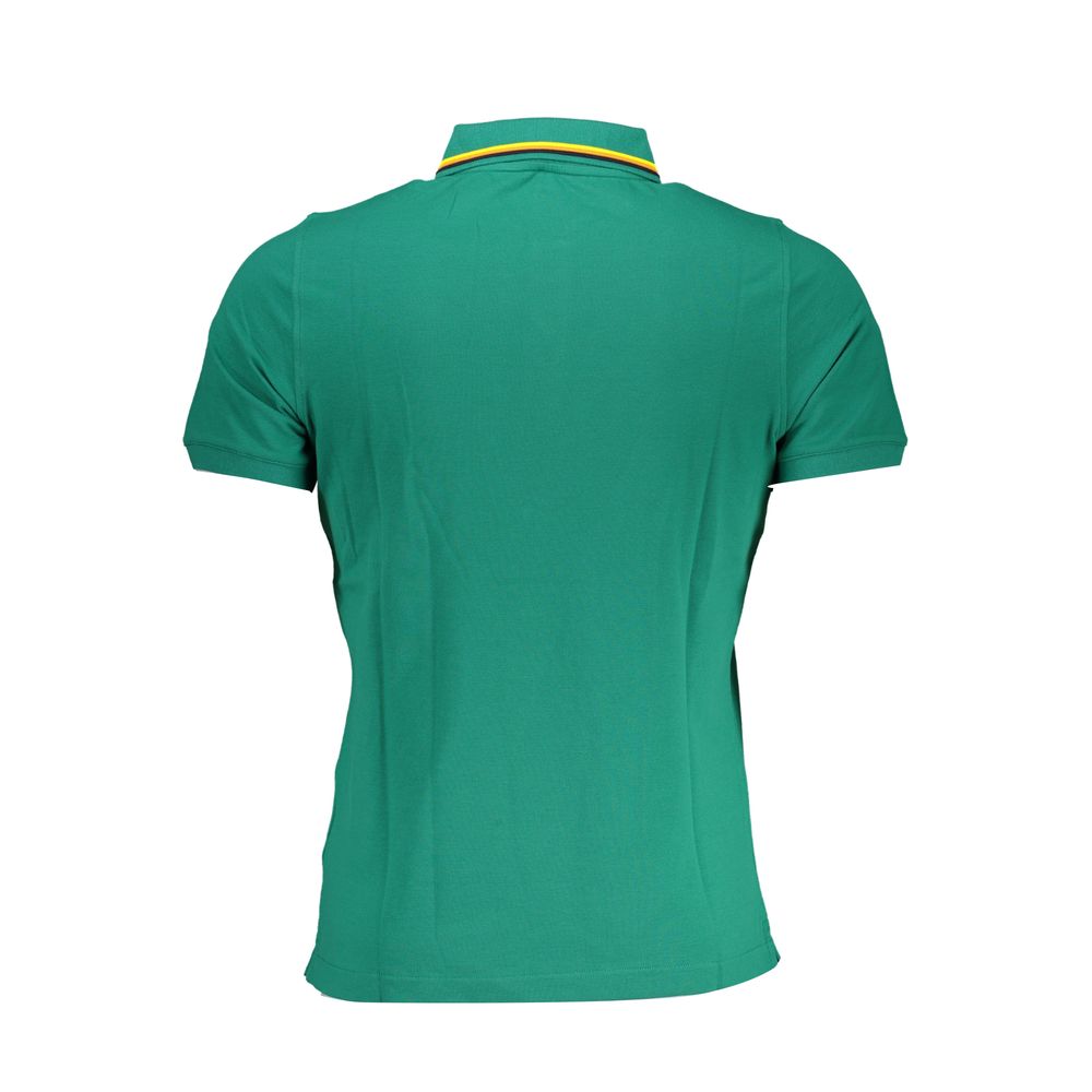 K-WAY Green Cotton Polo Shirt Mens T-Shirt