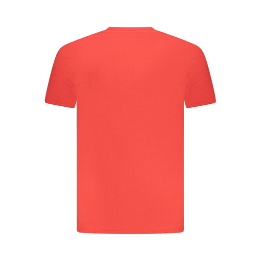 Cavalli Class Red Cotton Men T-Shirt Mens T-Shirt