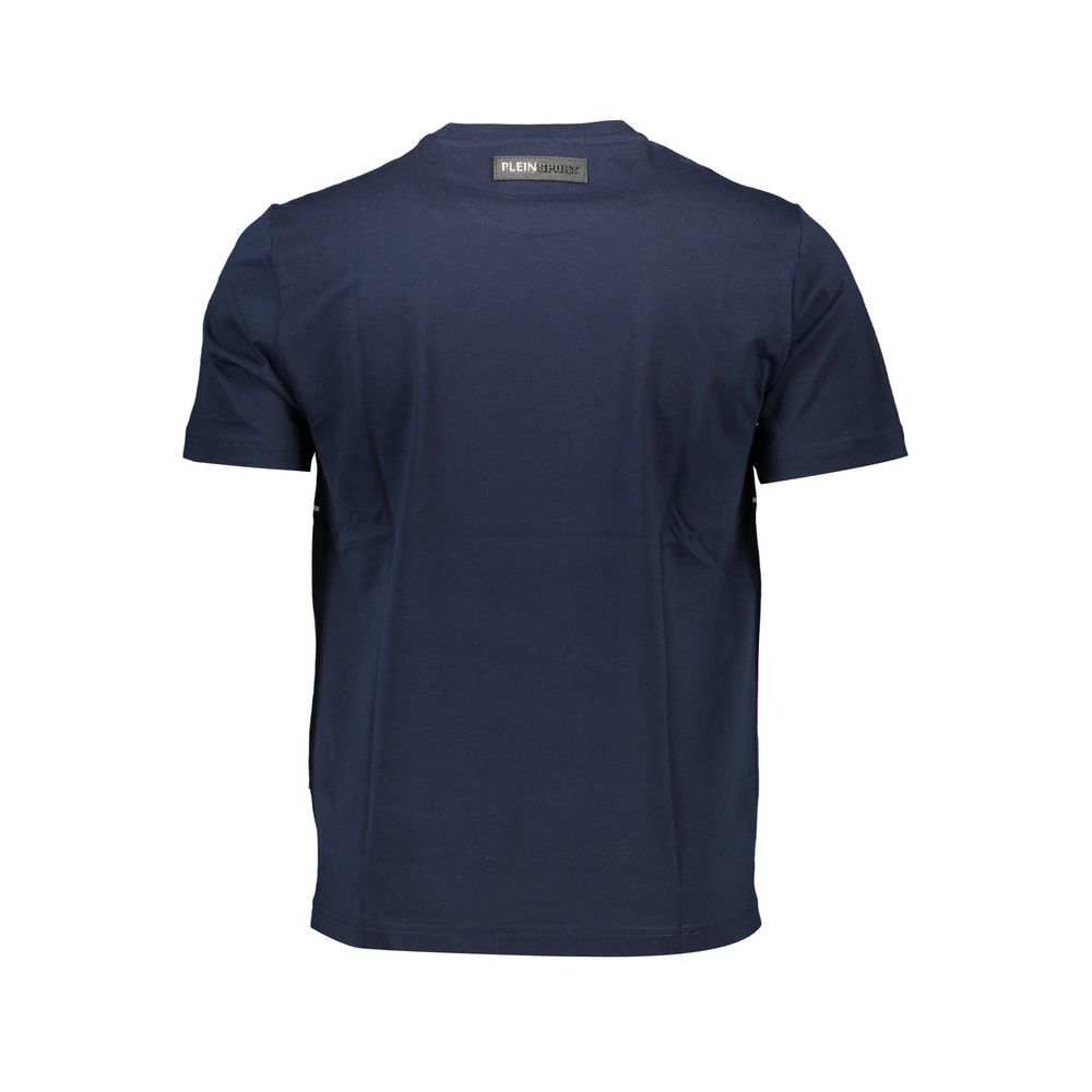 Plein Sport Blue Cotton Men T-Shirt Mens T-Shirt