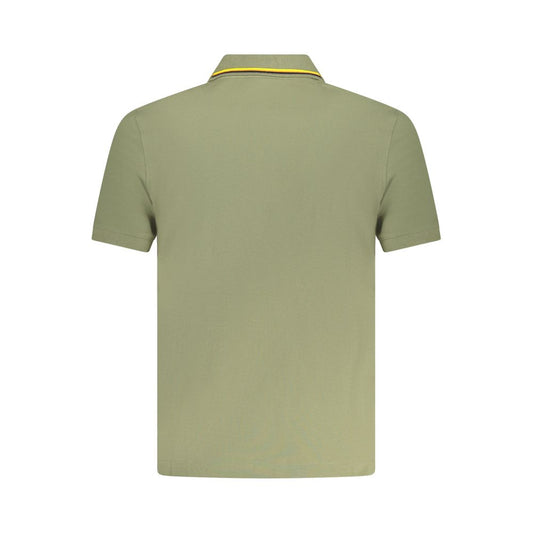 K-WAY Green Cotton Polo Shirt Mens T-Shirt
