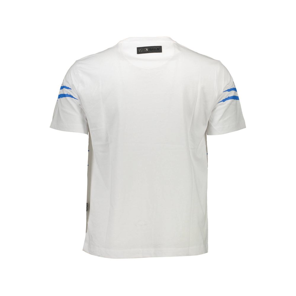 Plein Sport White Cotton Men T-Shirt Mens T-Shirt