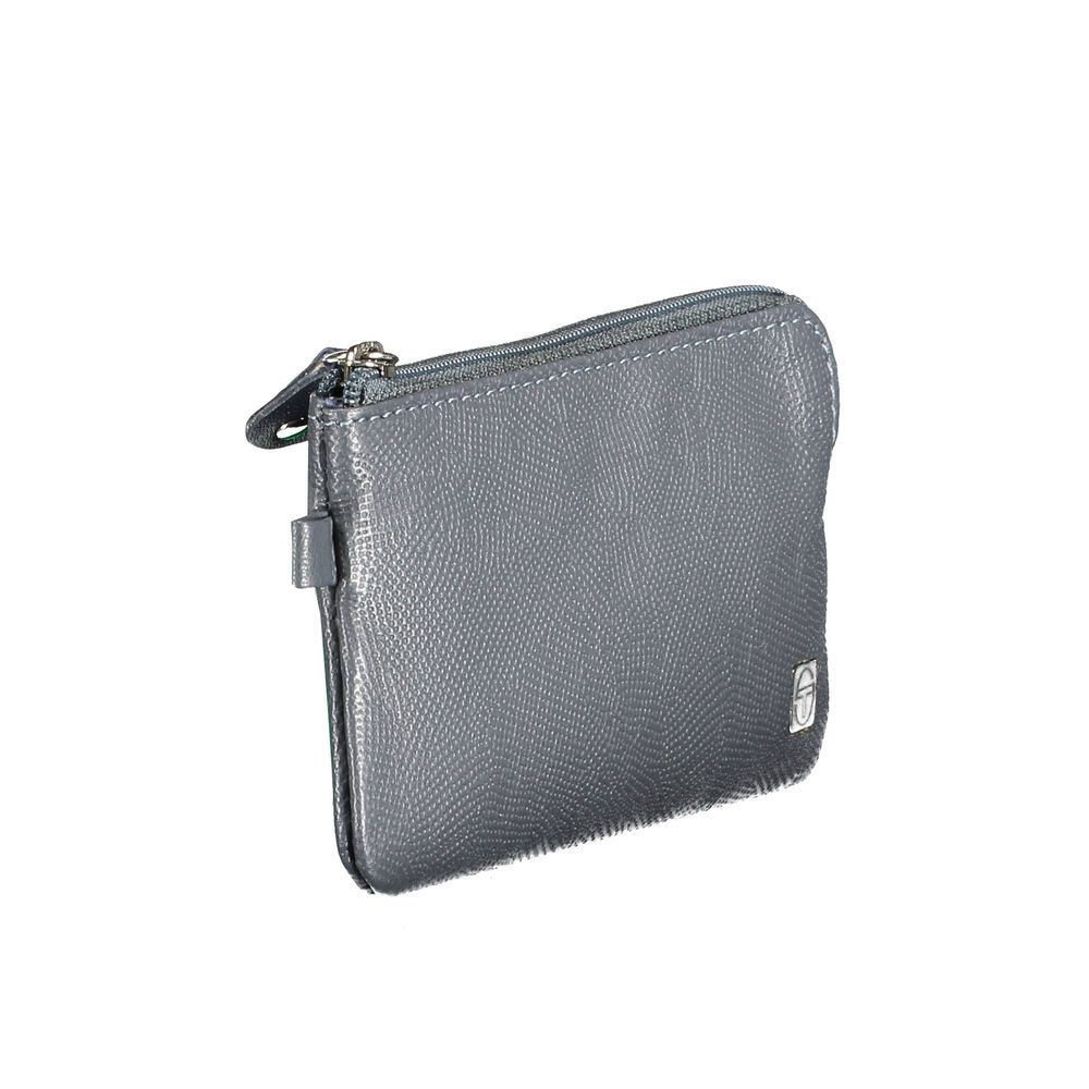 Sergio Tacchini Blue Leather Wallet Mens Wallet