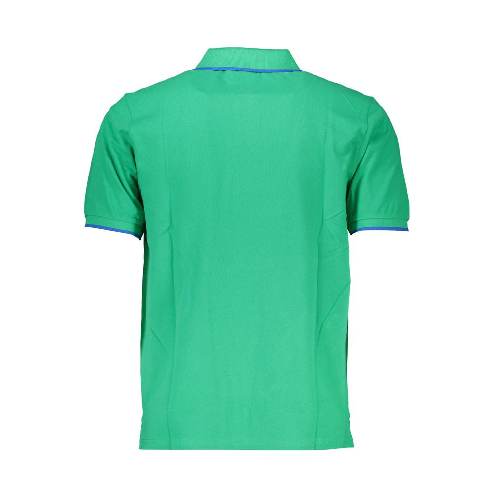 North Sails Green Cotton Polo Shirt Mens T-Shirt