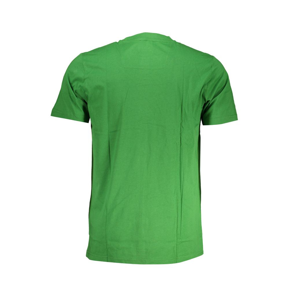 Cavalli Class Green Cotton T-Shirt Mens T-Shirt