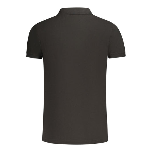 Fila Black Cotton Men Polo Shirt Mens T-Shirt