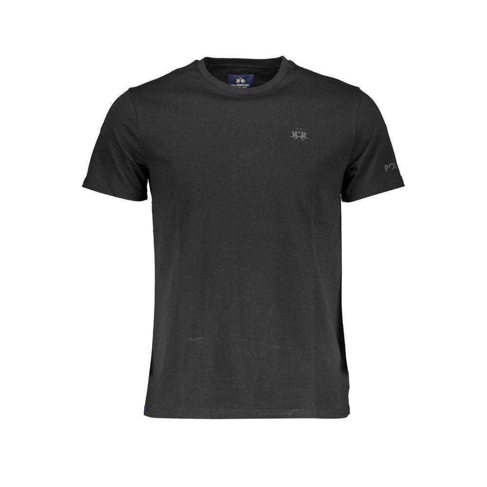 La Martina Black Cotton Men T-Shirt Mens T-Shirt