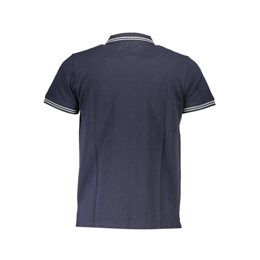 Cavalli Class Blue Cotton Men Polo Shirt Mens T-Shirt