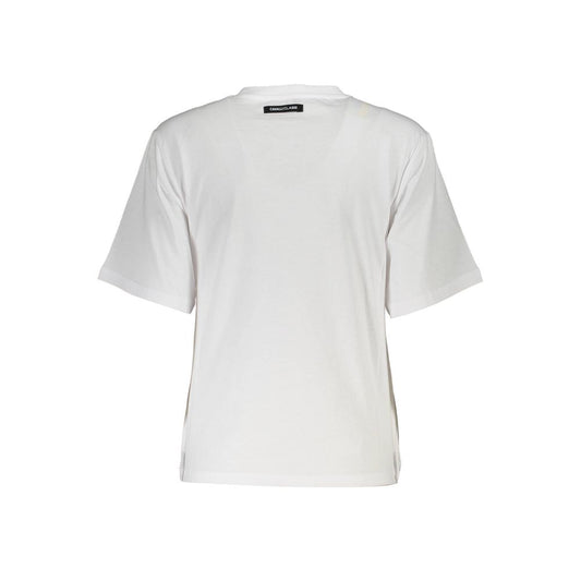 Cavalli Class White Cotton T-Shirt