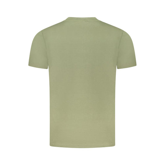 Cavalli Class Green Cotton Men T-Shirt Mens T-Shirt