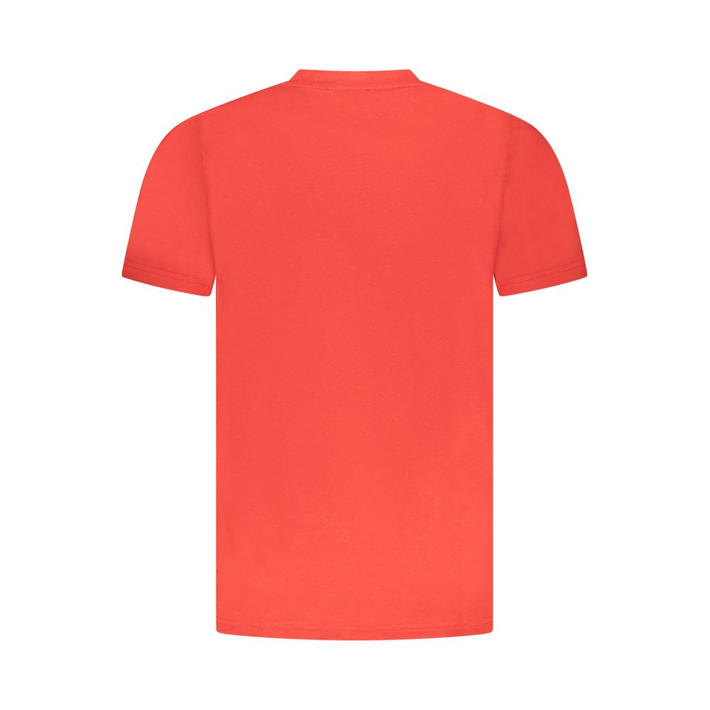 Cavalli Class Red Cotton Men T-Shirt Mens T-Shirt