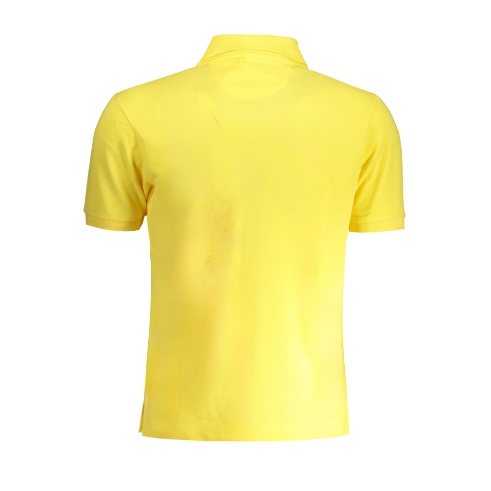 La Martina Yellow Cotton Polo Shirt Mens T-Shirt