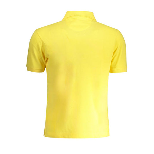 La Martina Yellow Cotton Polo Shirt Mens T-Shirt