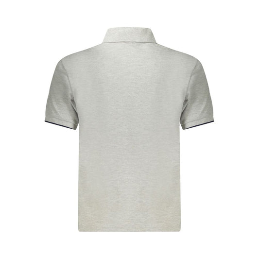 North Sails Gray Cotton Polo Shirt
