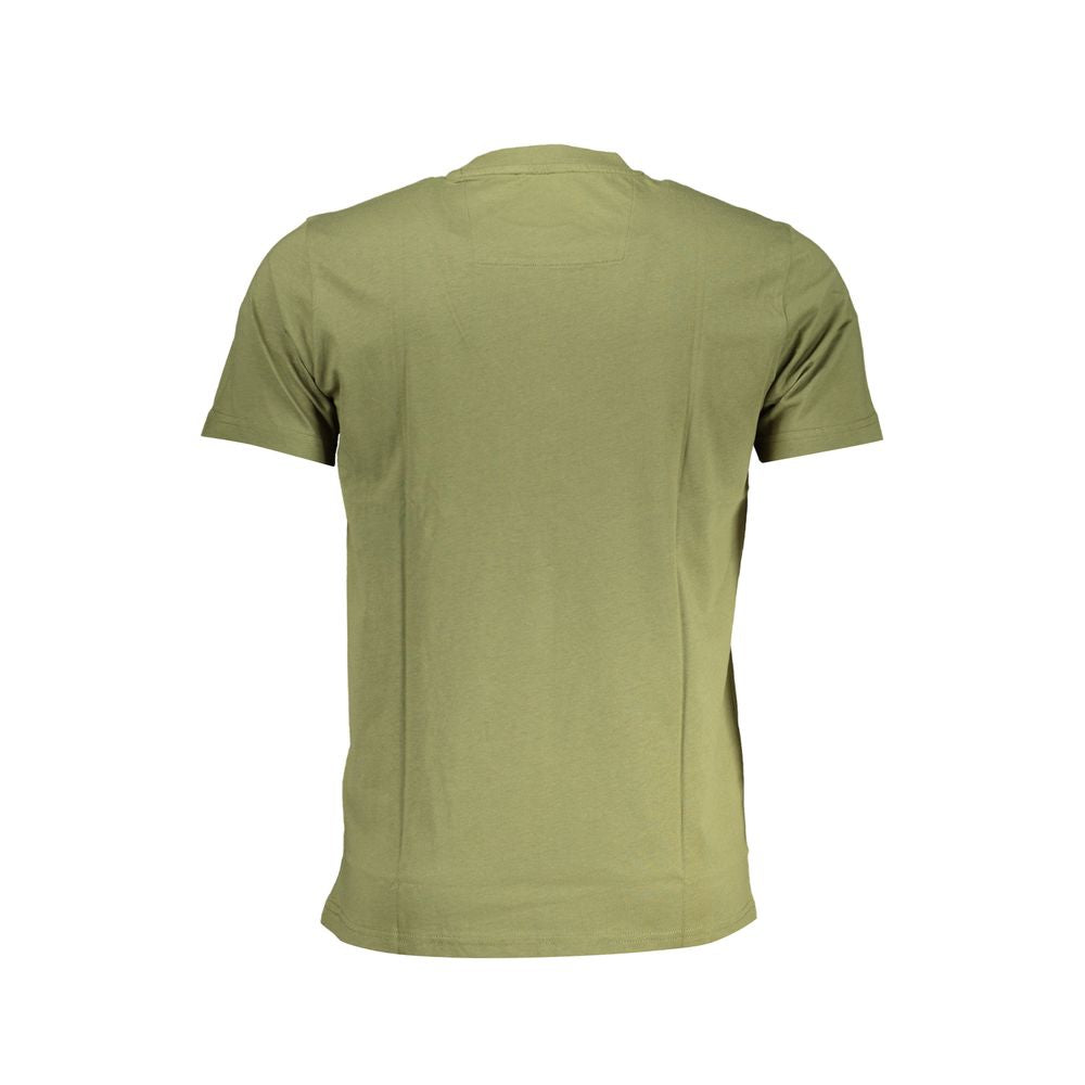 Cavalli Class Green Cotton T-Shirt Mens T-Shirt