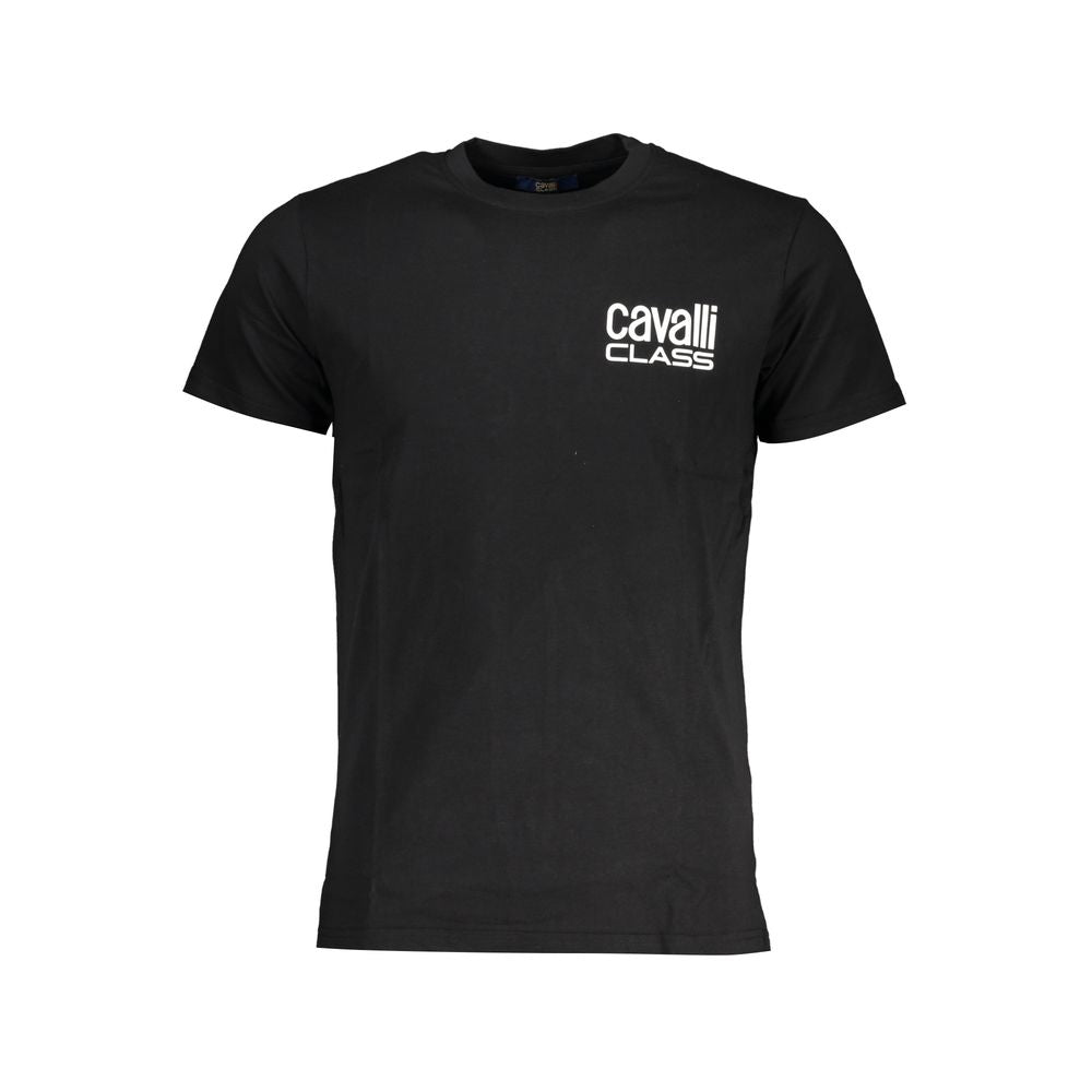 Cavalli Class Black Cotton T-Shirt Mens T-Shirt