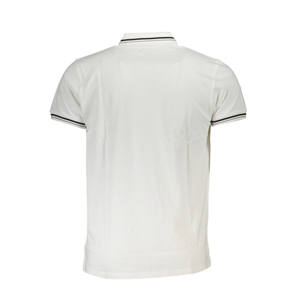 Cavalli Class White Cotton Men Polo Shirt Mens T-Shirt