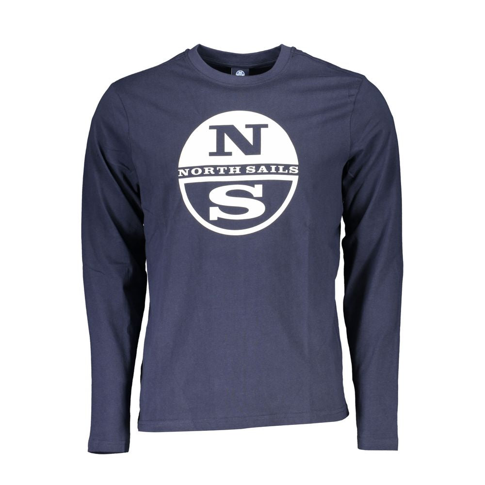 North Sails Blue Cotton T-Shirt Mens T-Shirt