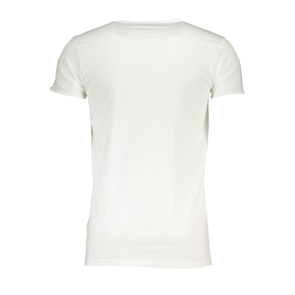 Cavalli Class White Cotton T-Shirt Mens T-Shirt