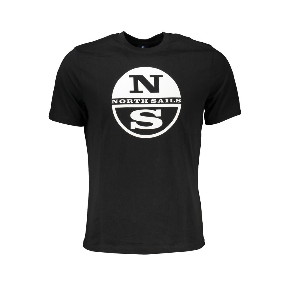 North Sails Black Cotton T-Shirt Mens T-Shirt