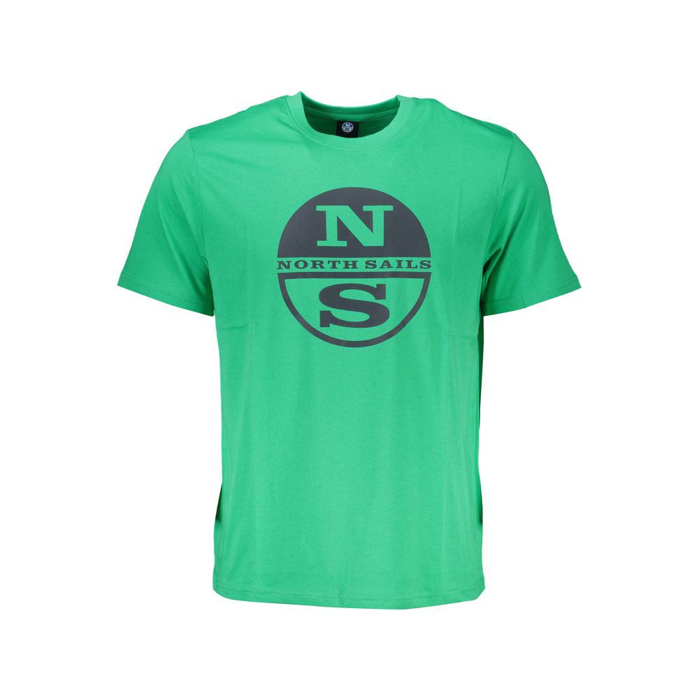 North Sails Green Cotton T-Shirt Mens T-Shirt