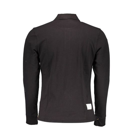 La Martina Black Cotton Polo Shirt