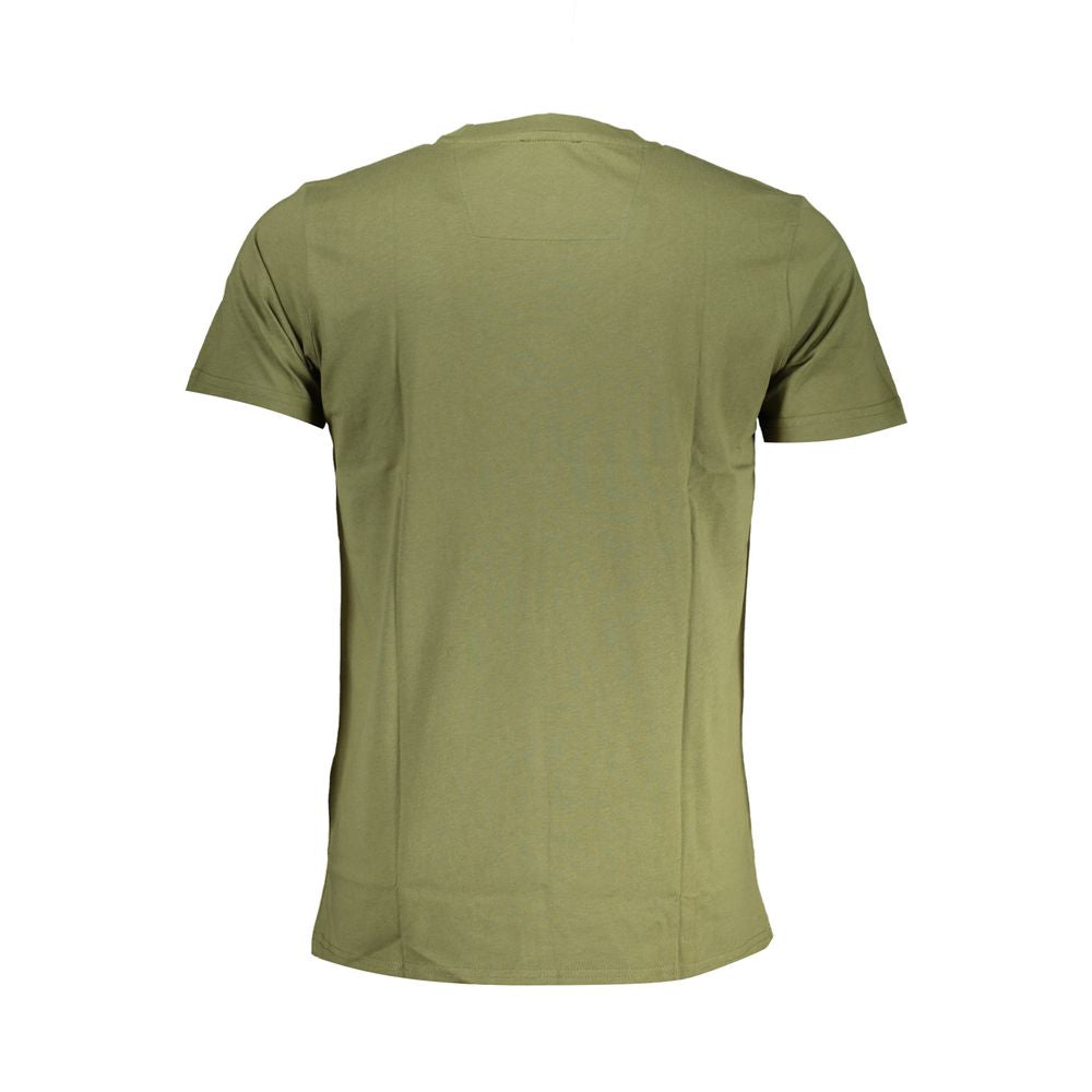 Cavalli Class Green Cotton T-Shirt Mens T-Shirt
