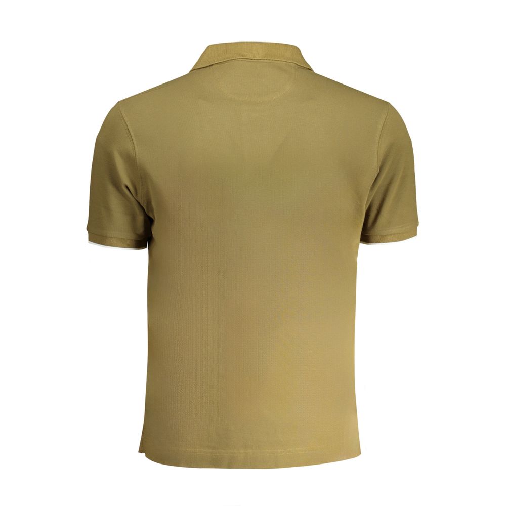 La Martina Green Cotton Polo Shirt Mens T-Shirt