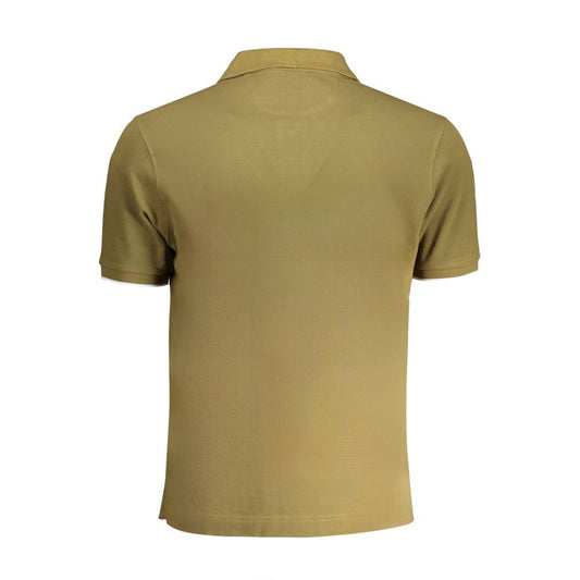 La Martina Green Cotton Polo Shirt Mens T-Shirt