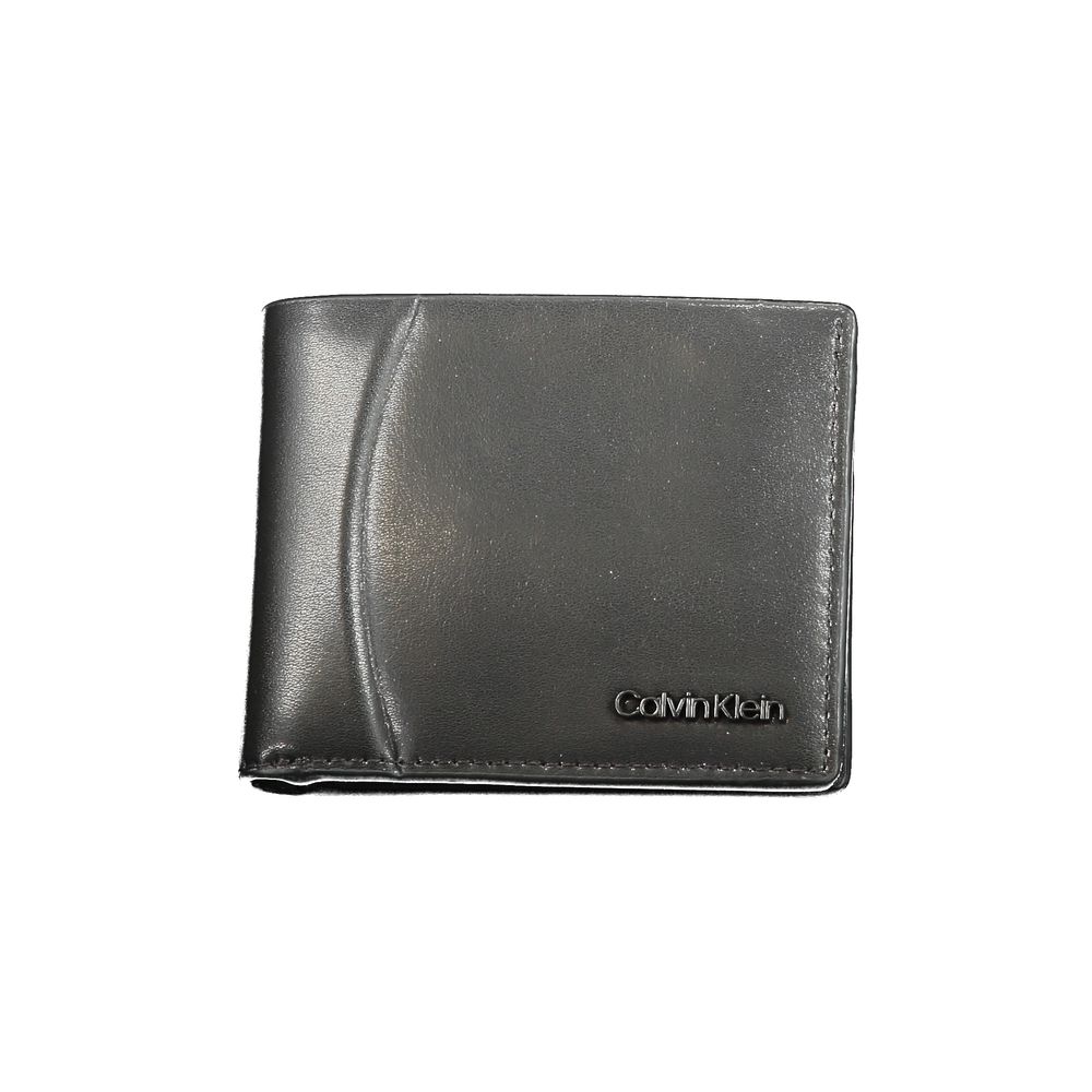 Calvin Klein Black Leather Wallet Mens Wallet