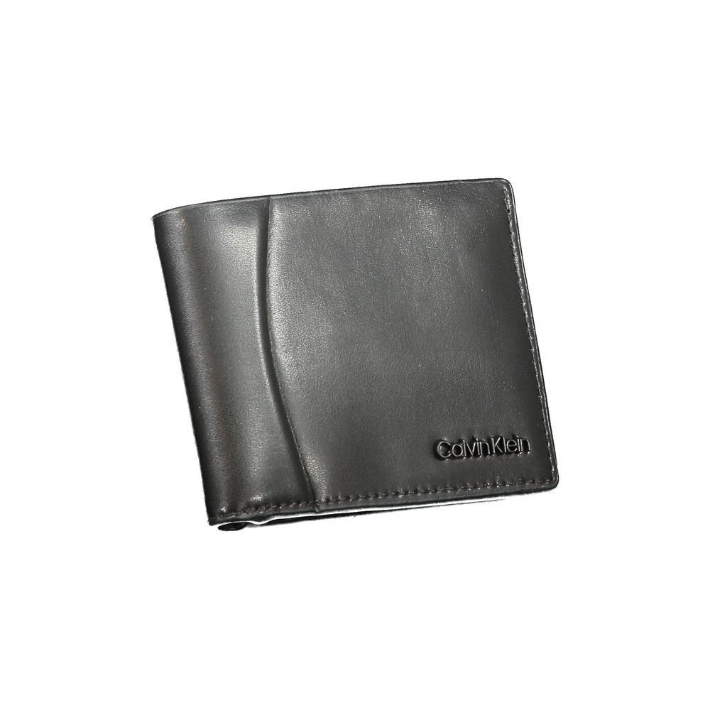 Calvin Klein Black Leather Wallet Mens Wallet