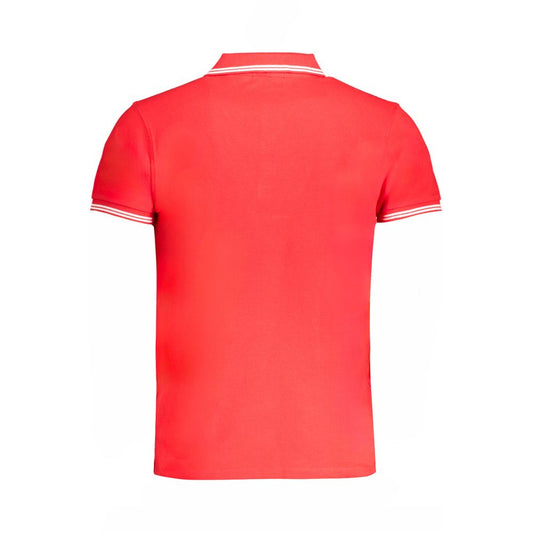 Cavalli Class Red Cotton Polo Shirt Mens T-Shirt