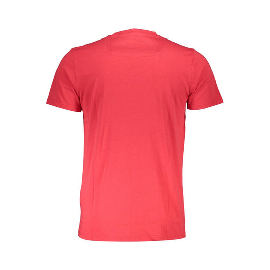 Cavalli Class Red Cotton Men T-Shirt Mens T-Shirt