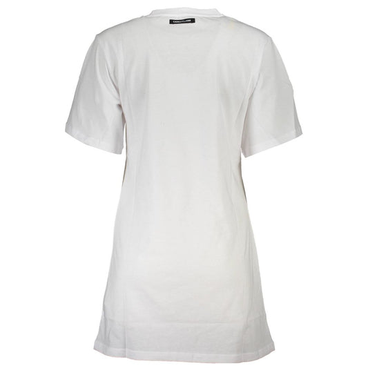 Cavalli Class White Cotton T-Shirt