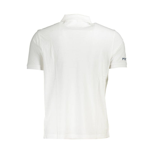 La Martina White Cotton Polo Shirt