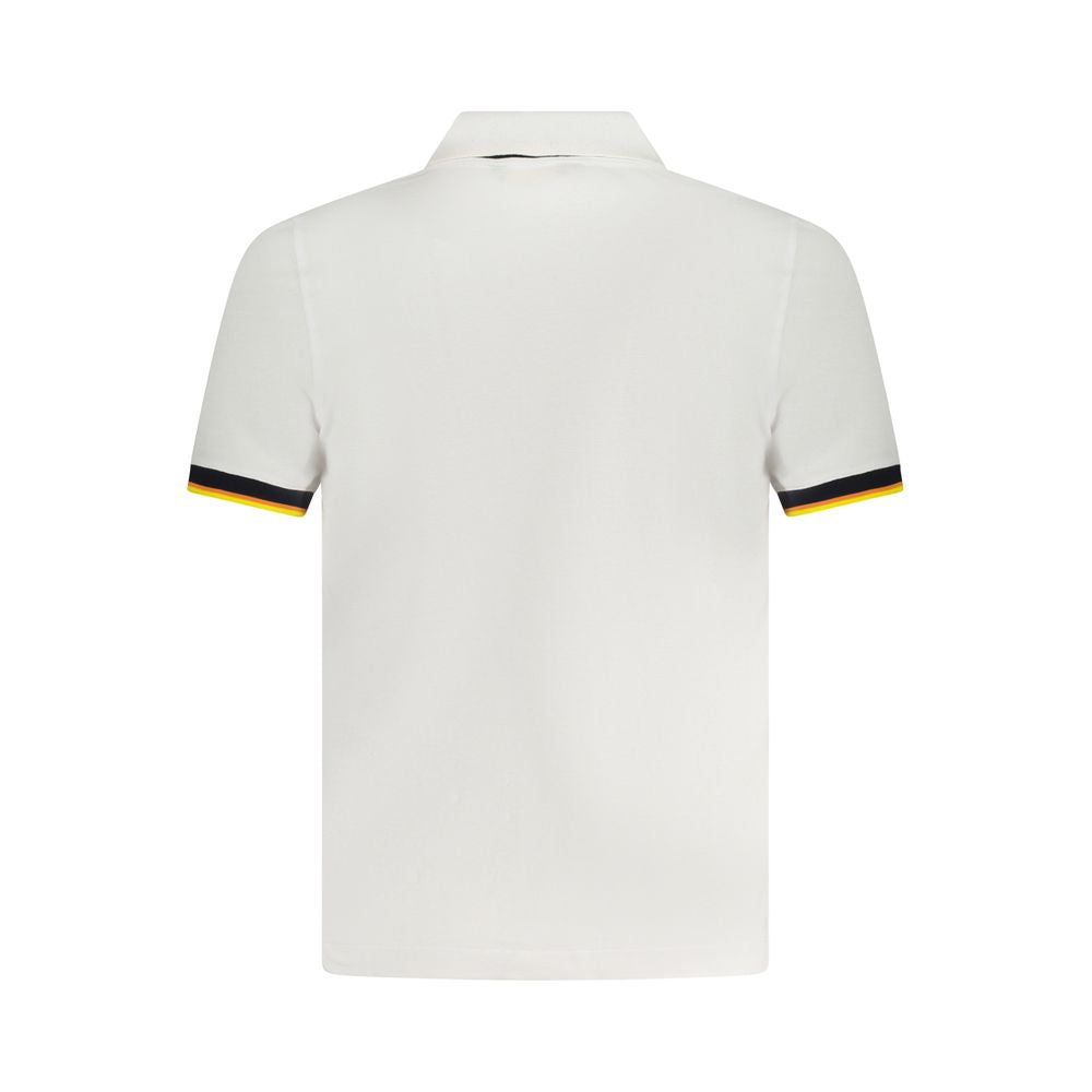 K-WAY White Cotton Polo Shirt Mens T-Shirt