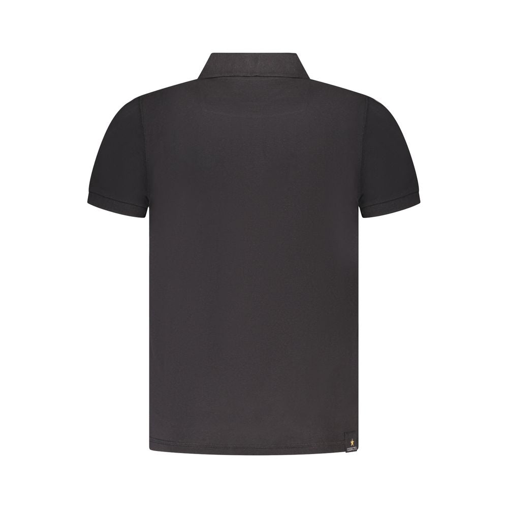 Accademia Militare Black Cotton Men's Polo Shirt Mens T-Shirt