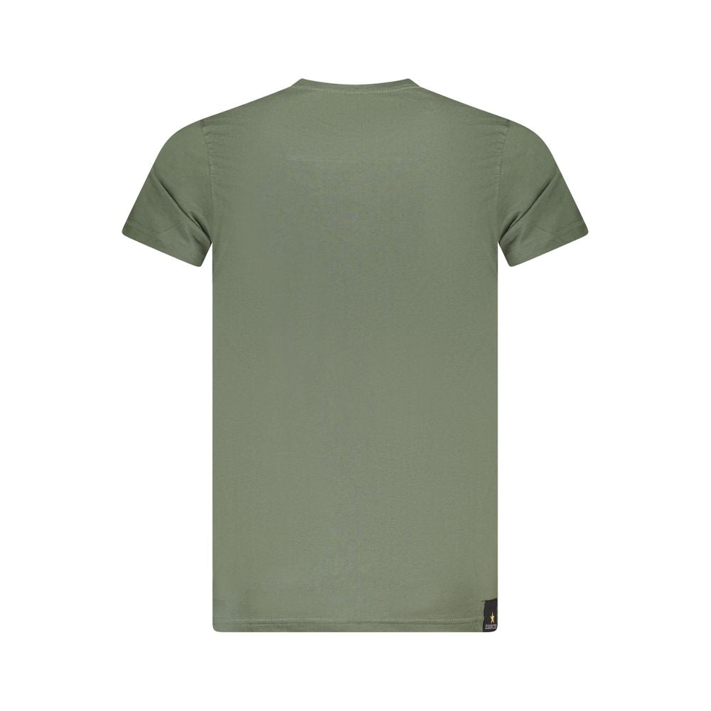 Accademia Militare Green Cotton T-Shirt Mens T-Shirt