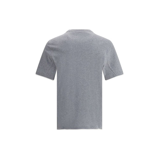 Brunello Cucinelli Gray Cotton T-Shirt Mens T-Shirt