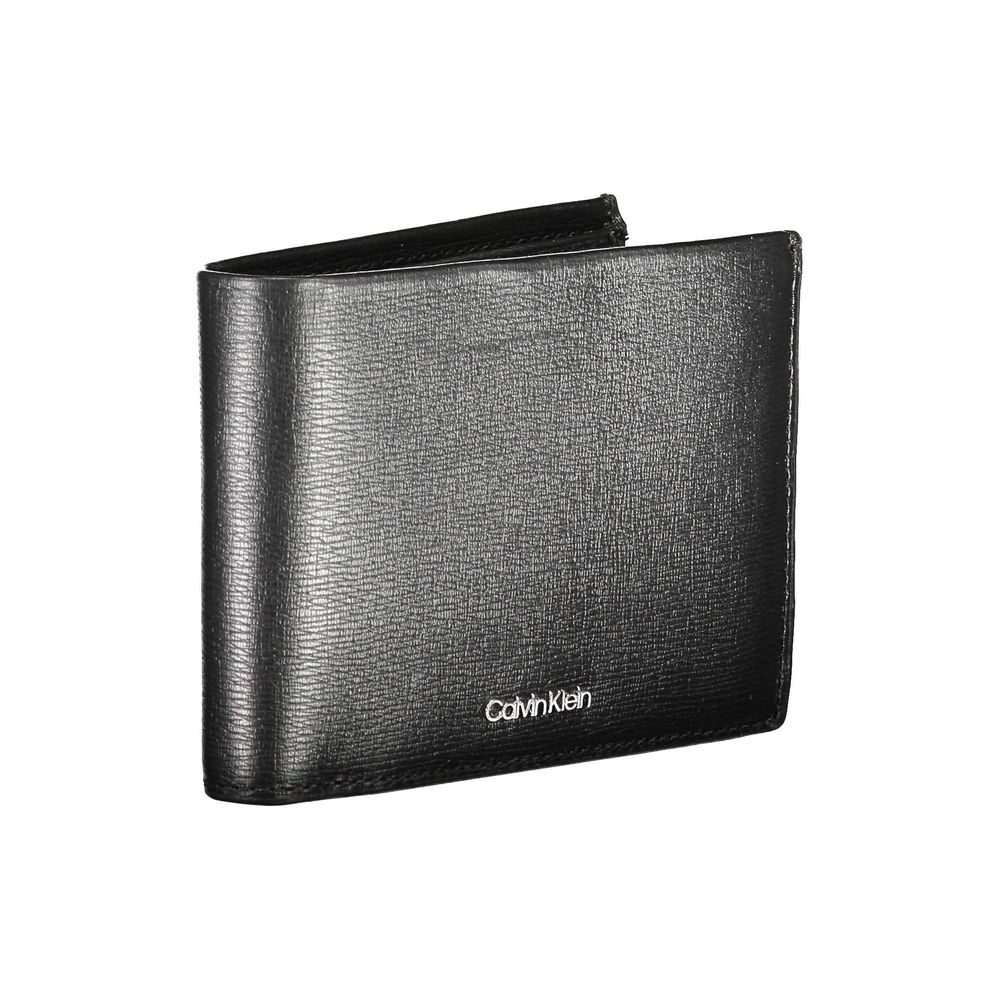 Calvin Klein Black Leather Wallet Mens Wallet