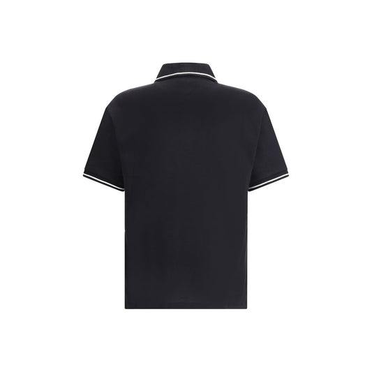 Amiri Black Cotton Polo T-Shirt Mens T-Shirt