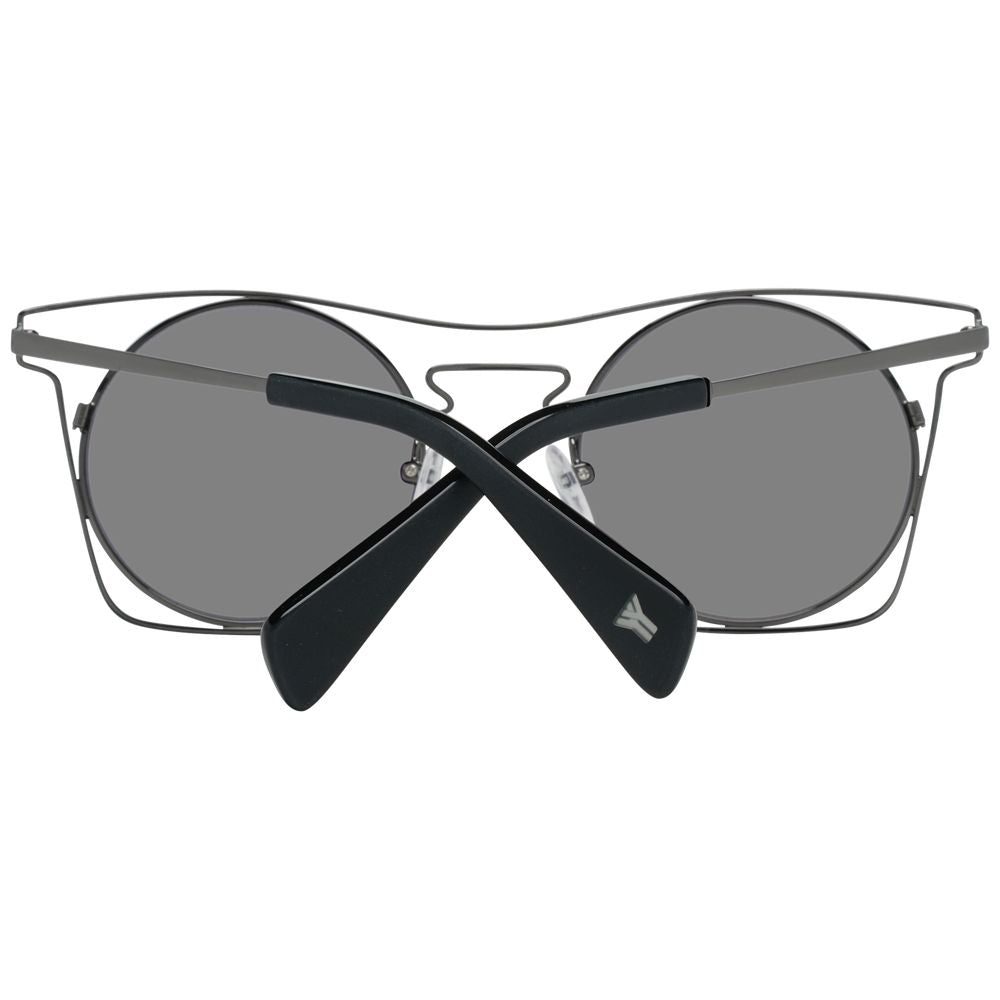Yohji Yamamoto Blue Stainless Steel Sunglasses