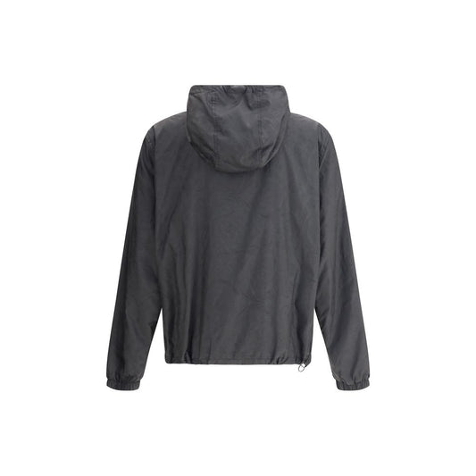 Versace Black Polyester Shell Jacket