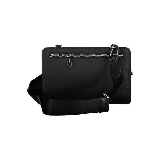 Calvin Klein Black Polyester Men's Shoulder Bag