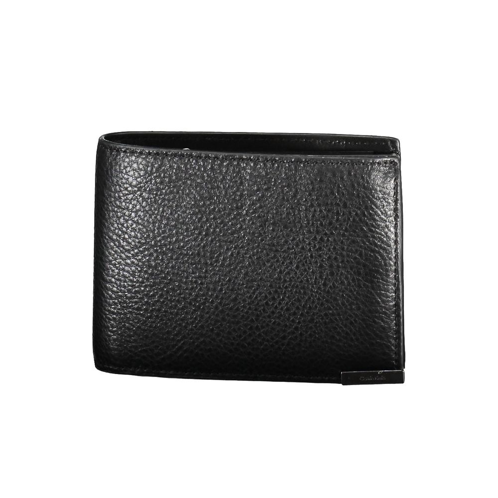 Calvin Klein Black Leather Wallet Mens Wallet