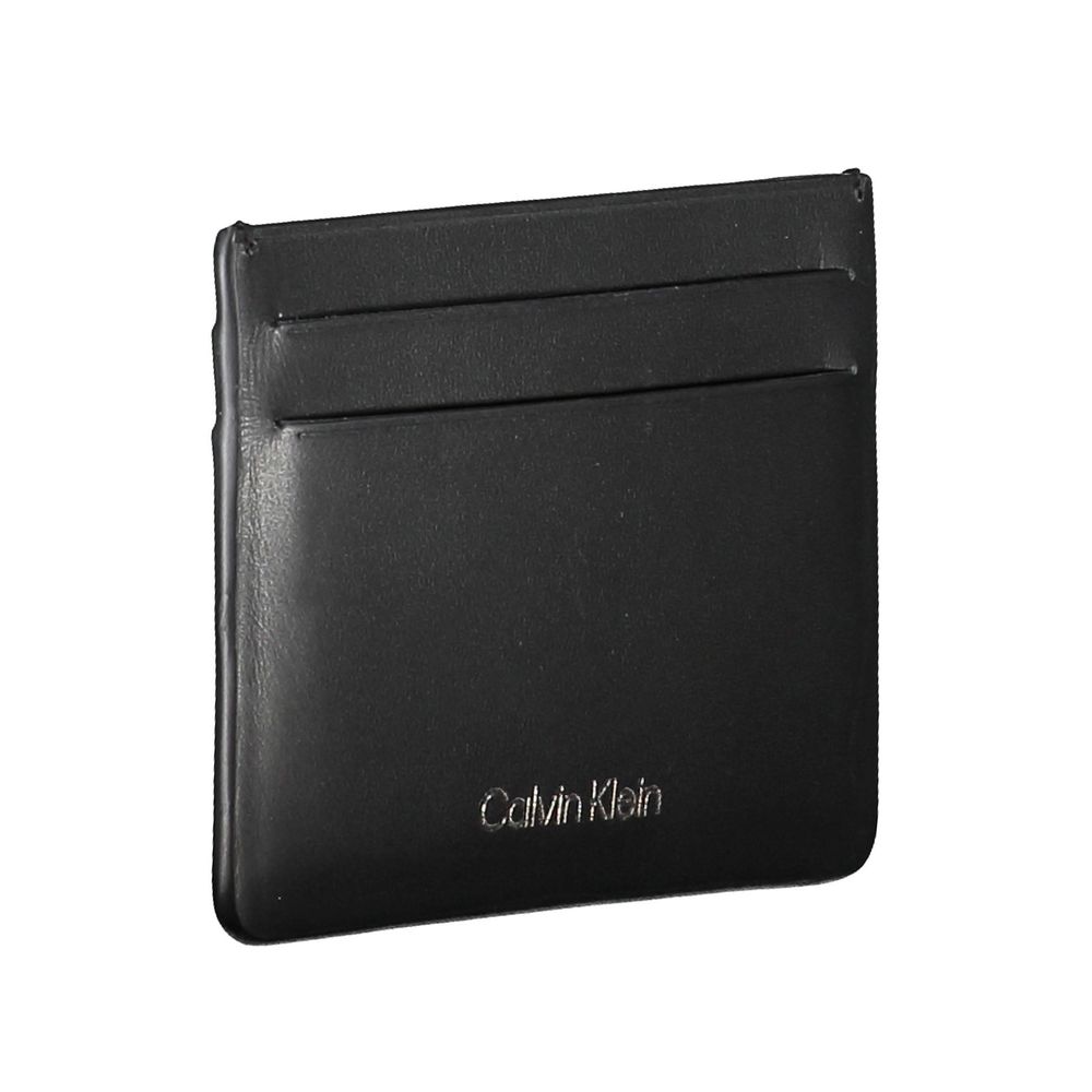 Calvin Klein Black Leather Wallet Mens Wallet