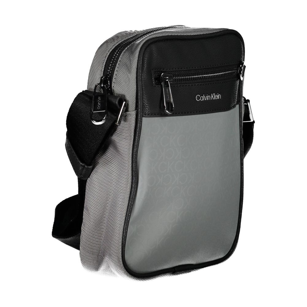 Calvin Klein Gray Polyester Shoulder Bag Mens Shoulder Bag