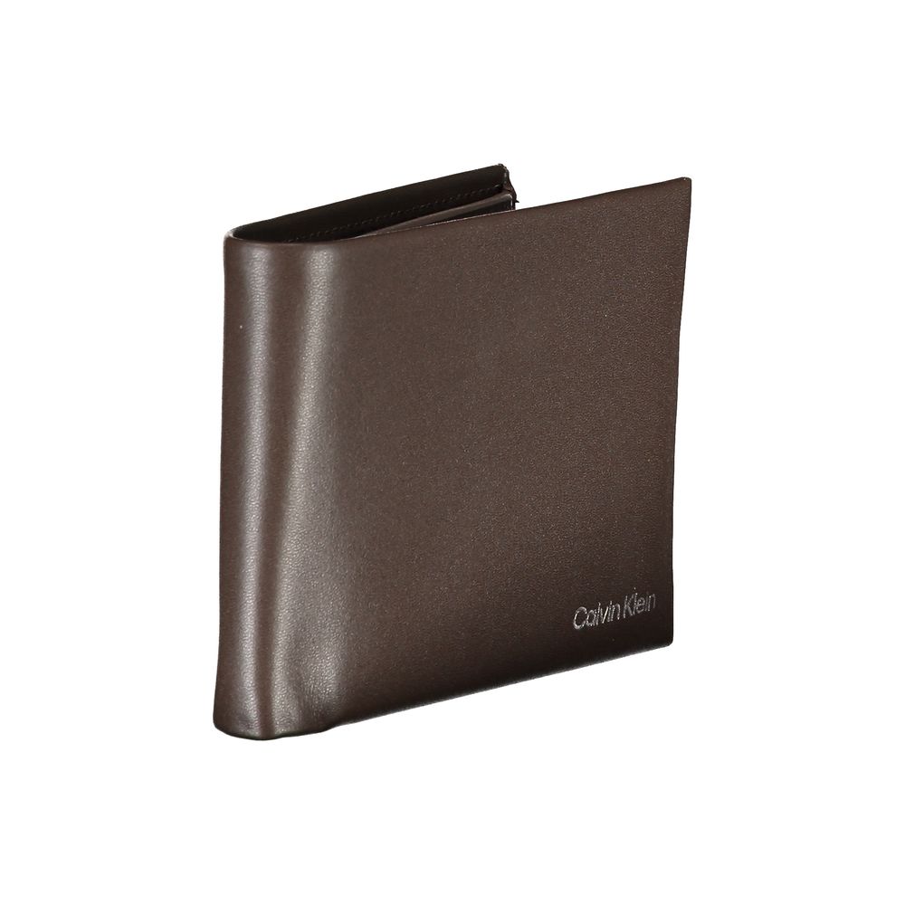 Calvin Klein Marrone Leather Men Wallet Mens Wallet